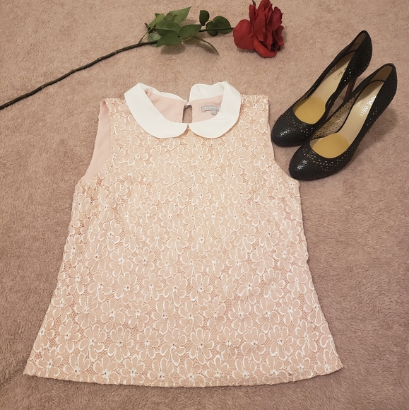 Collar Lace Top - Picture 1 of 7